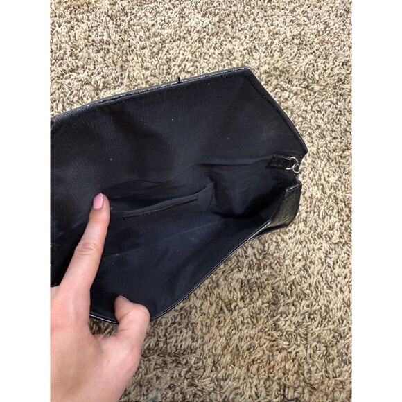 BCBG Maxazria Faux Snakeskin Clutch 9.5x5.5 Envelope Y2k Shoulder Bag - Picture 7 of 8